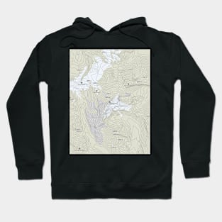 Argentine Altitudes: Aconcagua Contour Lines Hoodie